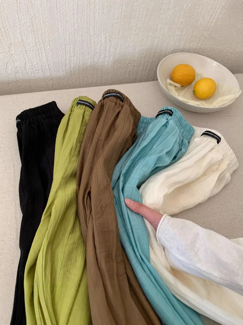 

Girls Summer Pants New Western Style Casual Children's Loose Pants Girls Anti-mosquito Pants Versatile Trend Summer