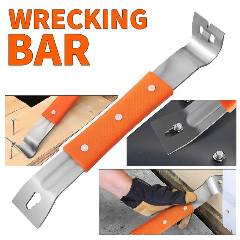 Multifunctional 3 in 1 Scraper Stainless Steel Woodworking Crowbar Net Face Honey Cutter Flat Head Raising Knife