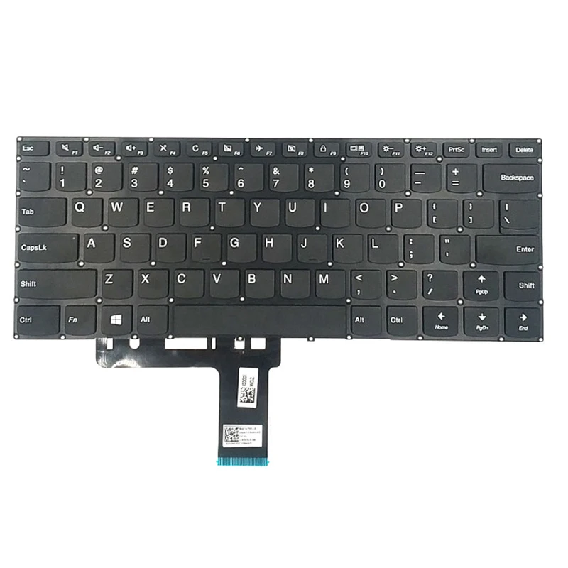 Reemplazo de reposabrazos y teclado para portátil, accesorios para Lenovo Ideapad 310-14IKB 310-14ISK 510-14ISK, color negro, plateado y blanco, novedad