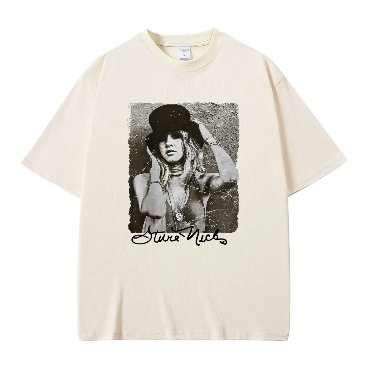 Rock Band Fleetwood Mac Print T-shirt Stevie Nicks Graphic T Shirts Men Women Fashion Oversized Streetwear Male Casual Tshirt