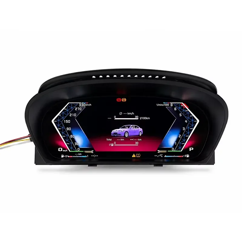 OEM Style 12.3 Inch Digital Instrument Cluster for E60 E70 E71 LCD Dashboard Speedometer Virtual Cockpit Retrofit Box Kit
