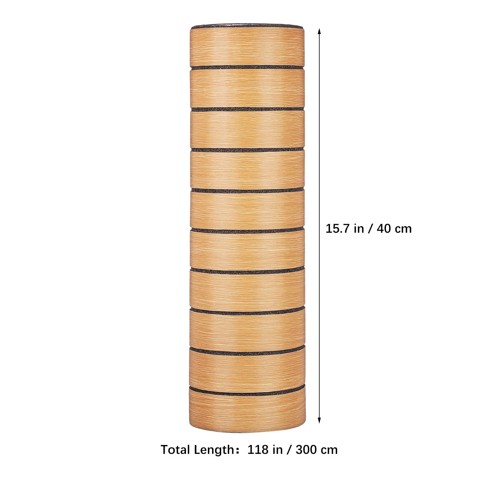 Waterproof Self Adhesive Wall Panels Decorative For Kitchen Wall Decor Decorative Peel Stick Slat Wallpaper Brown