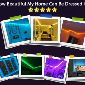 LED strip lights RGB 3535, 5V 1m-30m, 16 million colors, RGB, synchronization of LED strip lighting music, color change to party at home 12 Main Color Lamp Sales - №6