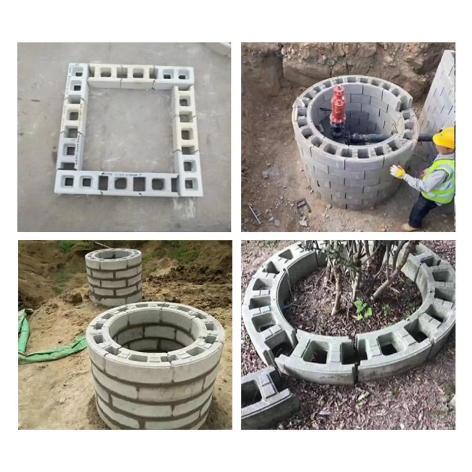 

Большая круглая форма для бетона для ограждений, цементного декора сада и строительства цветочных клумб