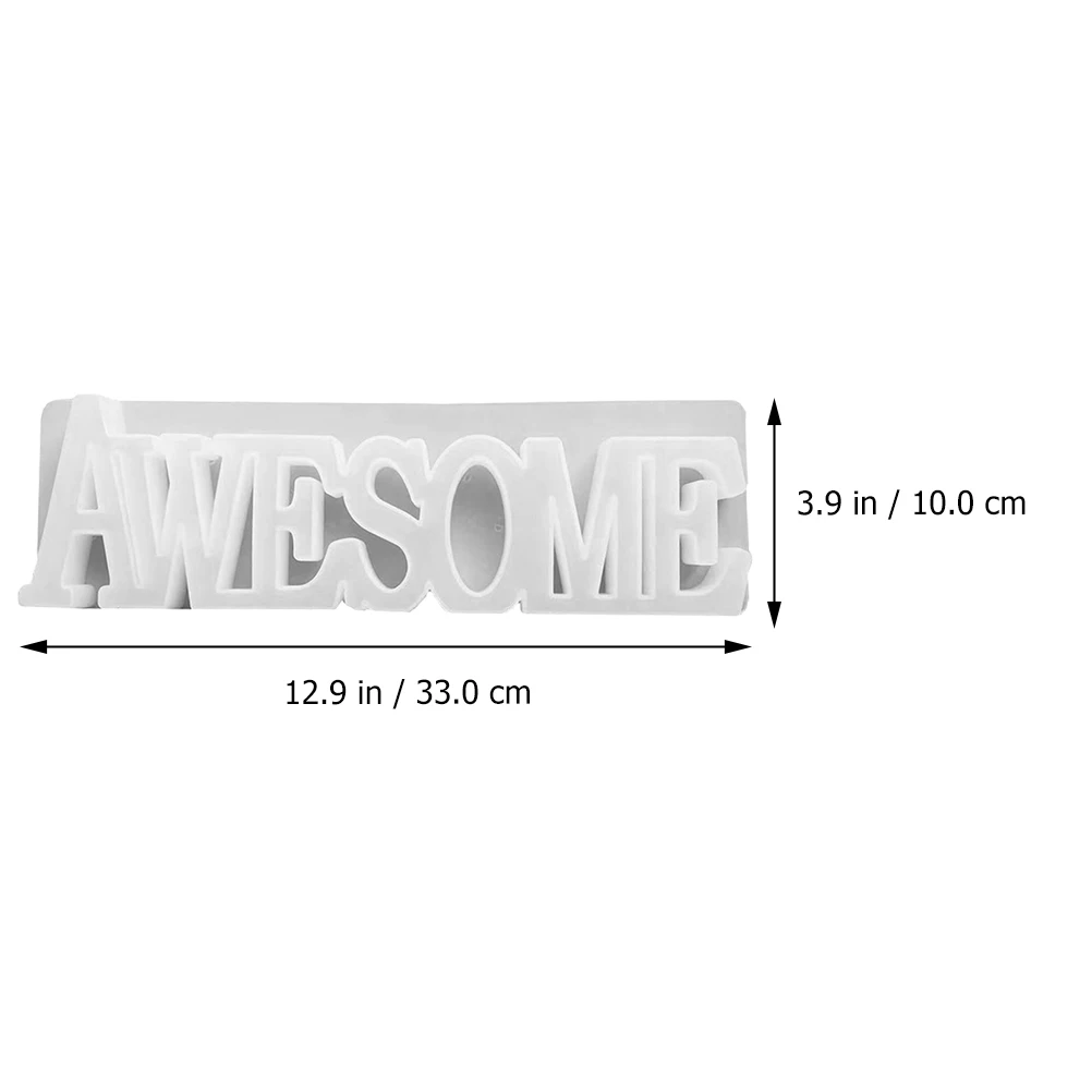 

Silicone Letter Mold DIY Craft Transparent Easy Clean Casting Jewelry Accessories Desktop Decor nament Epoxy Resin H made