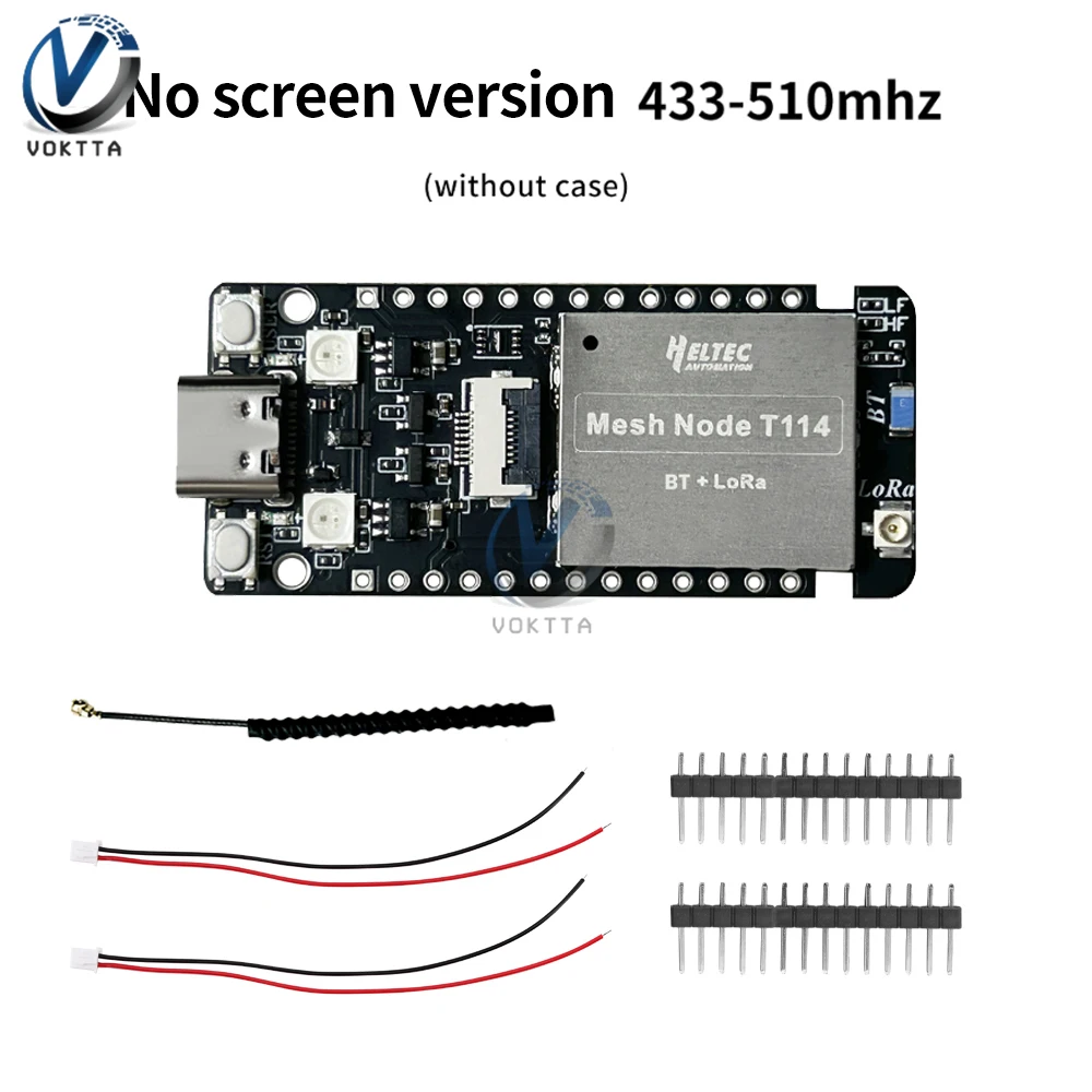 Imagem -03 - Rastreador Gps com Display Tft Nrf52840 Sx1262 Lorawan Lora Conselho de Desenvolvimento Wi-fi e Bluetooth Tracker nó T114 Meshtastic