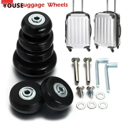 Replace Wheels With Screws for Travel Luggage Suitcase Wheels Axles Repair Kit 40/45/50/60mm Silent Caster Wheel Repair