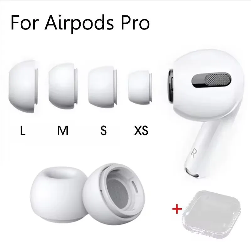 Rain Eartips For Airpods Pro 1/2 Ear Pads Silicone Case Pressure Relief Hole Ear Caps Cushion Eartips Buds Earphone Air Pods Pro