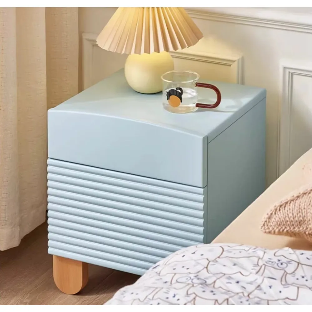 M5021 자작나무와 너도밤나무 어린이용 침대 협탁 소년용 침대 옆 테이블 소녀용 침대 옆 테이블