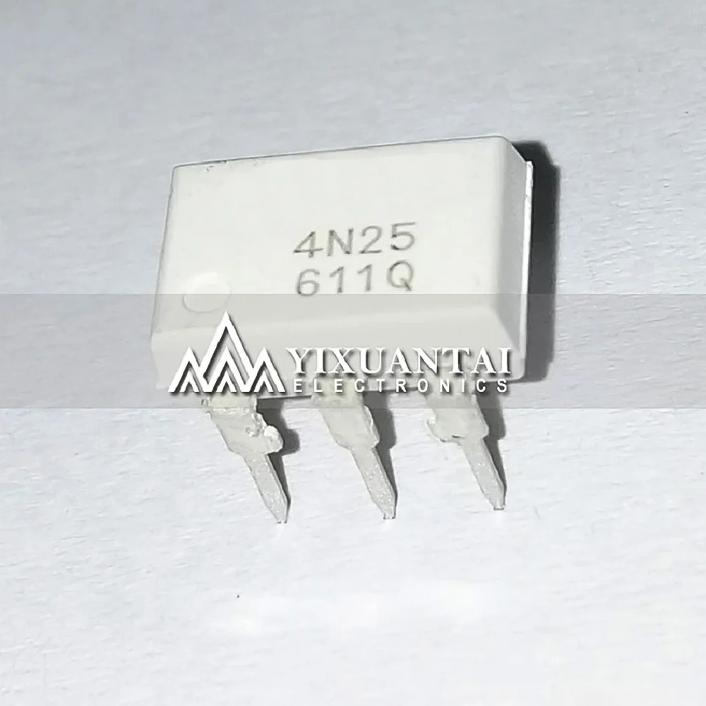 STOCK 10pcs/lot    4N25   OPTOISO 2.5KV TRANS W/BASE 6DIP  New