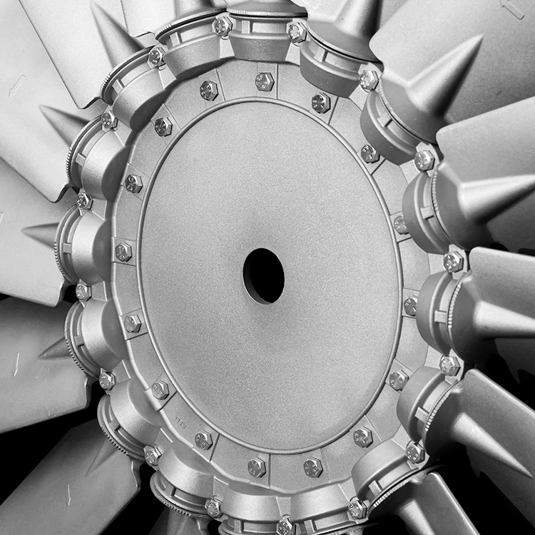 Aluminium Alloy 16 Blades Axial Blade Impeller Condenser Fan Factory Industrial Adjustable Axial