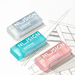 1pcs Jelly Color Eraser Clear Eraser Transparent Color Less Dust Rubber for Pencil Sketch Cleaning Stationery School