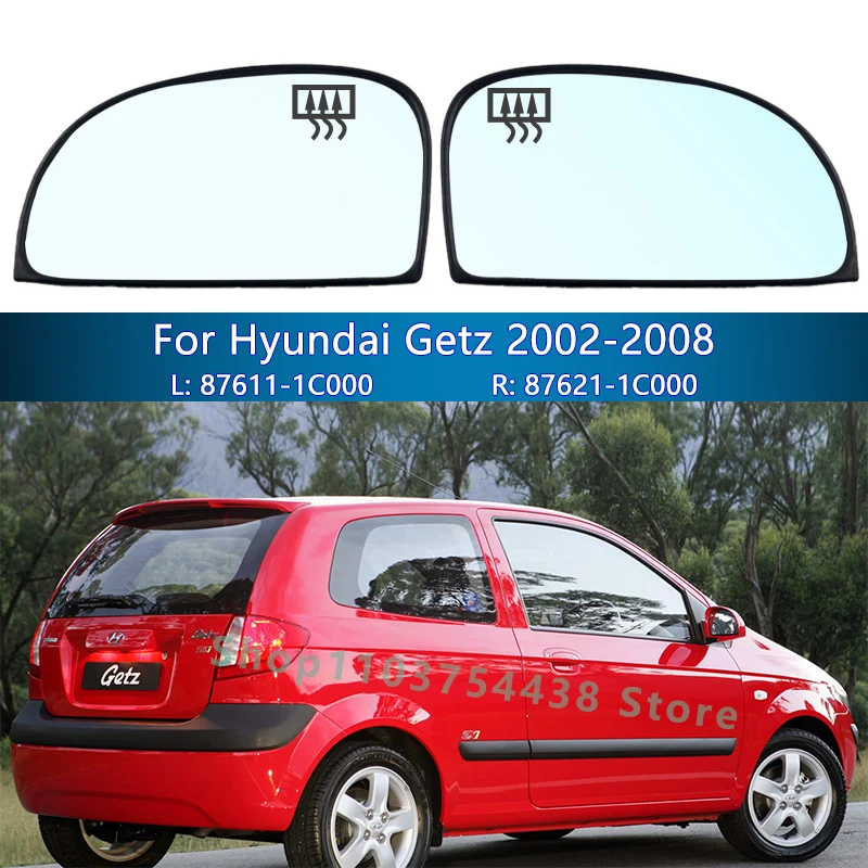 Car Rearview Mirror Glass For Hyundai GETZ 2002 2003 2004 2005 2006 2007 2008/87611-1C000 87621-1C000 /Wing Mirror Lens/Car Part