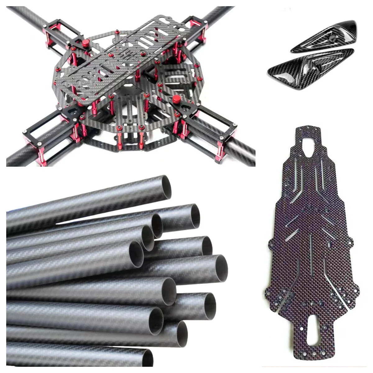 Carbon Fiber Sheet Plate Panel CNC Milling Cutting Processing Machining for FPV Frame Arms Drone Parts Robot Rc Engrave