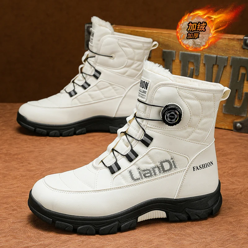 High-top Men's Casual Sneakers, Snow Boots, Durable and Warm, Popular in Autumn and Winter, Trendy and Fashionable