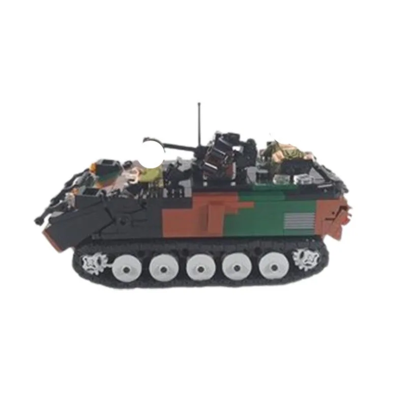 Building Block French Infantry Fighting Vehicle Troop Transport Tank Assembly Weapon accommodate 7 warriors Model Bricks Toys