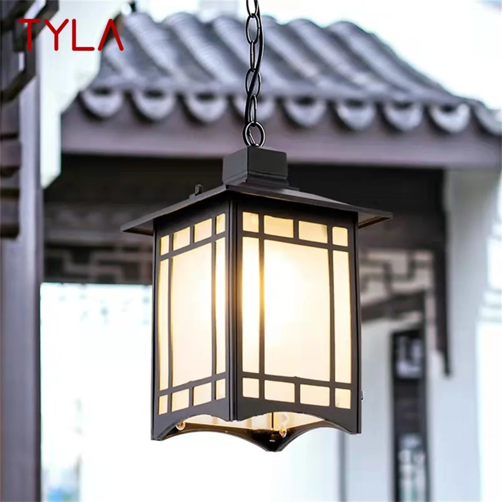 TYLA Classical Pendant Light Retro Modern Outdoor LED Lamp Waterproof for Home Corridor Decoration