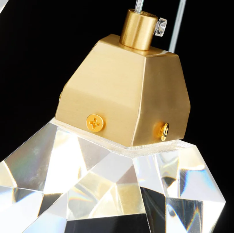 Crystal Led Pendant Light for Bedroom Bedside Bathroom Hanging Ceiling Lamp Indoor Decoration Lighting Lustre Modern Lights Room