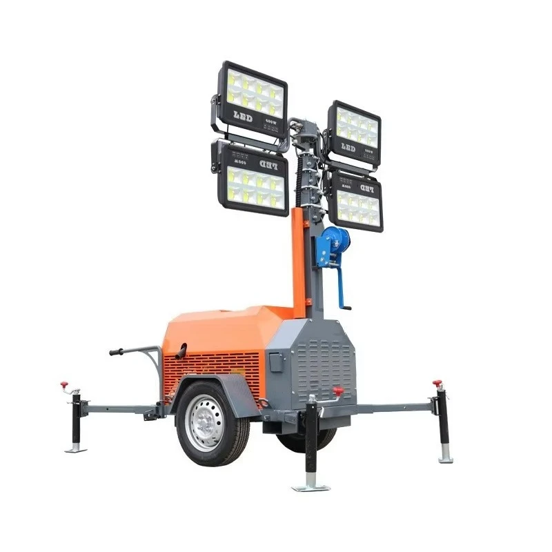 LED Mobile Lighting Vehicle 5-9M Outdoor Lighthouse for Mine Emergency Engineering Lighting Lamp Diesel Lamp view 5