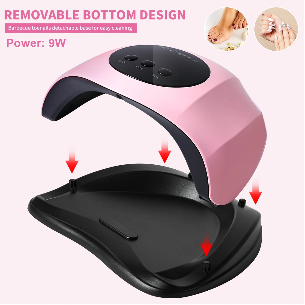 Nail UV/LED Dryer Lamp with 24 LEDS Quick Drying Nails Light Have 3 Timer Modes LCD Display for Manicure Salon Acrylic Gel Tools