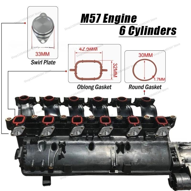 Suitable for diesel engine 22MM/33MM swirl valve removal repair kit