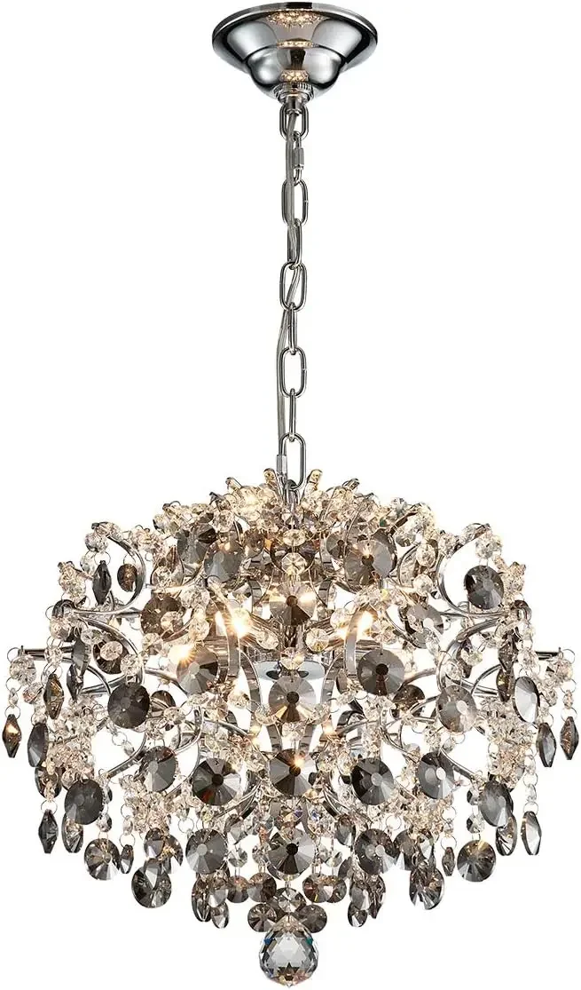 Modern Spherical Chandelier Crystal Lighting Ceiling Light Fixture Lamp for Dining Room Bathroom Bedroom Livingroom