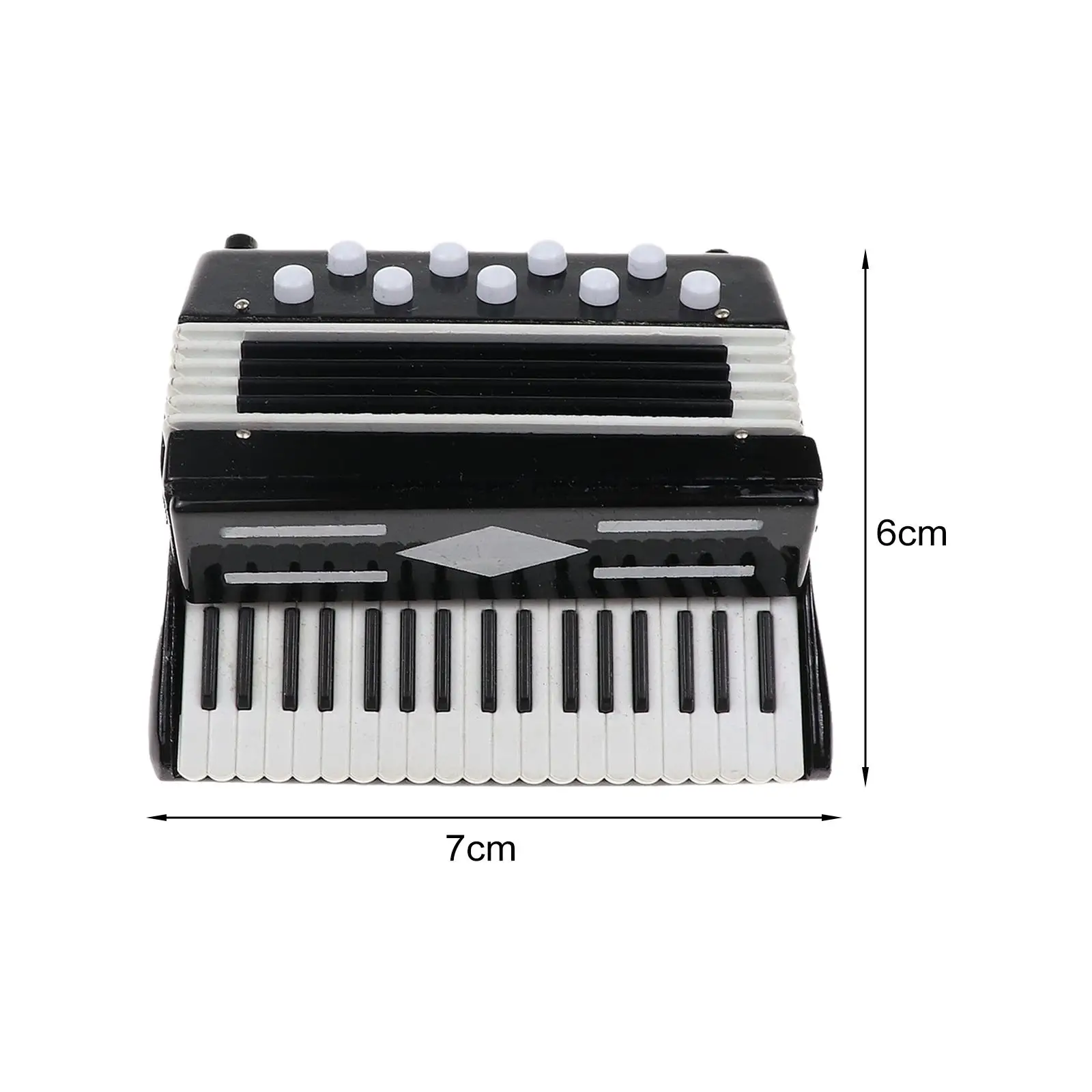 Mini Accordion Models Craft Collectible Decorative Sturdy Handmade Mini Toys