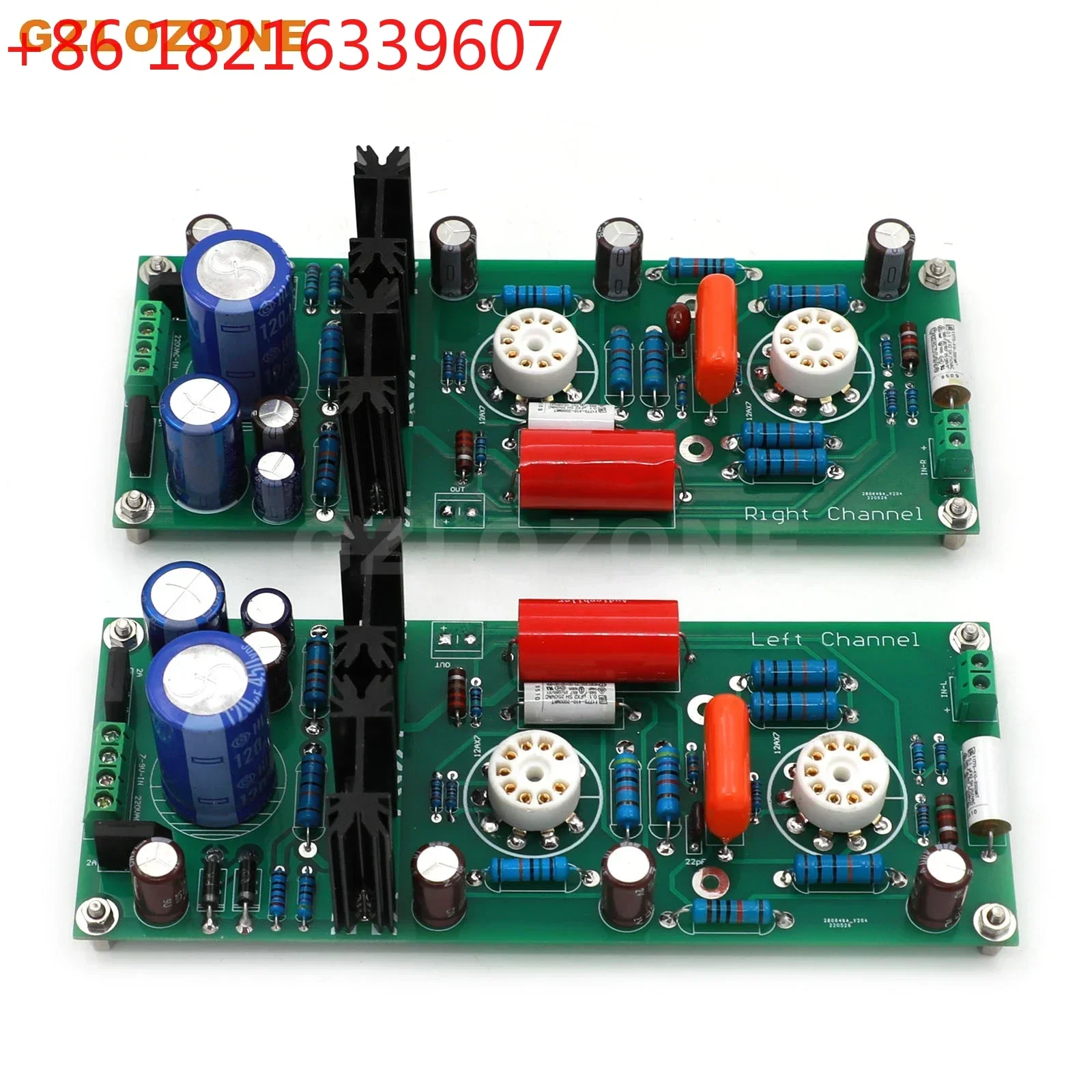 One Pair Split 12AX7 (ECC83) Tube Preamplifier Board Base On Conrad-johnson Preamp Circuit