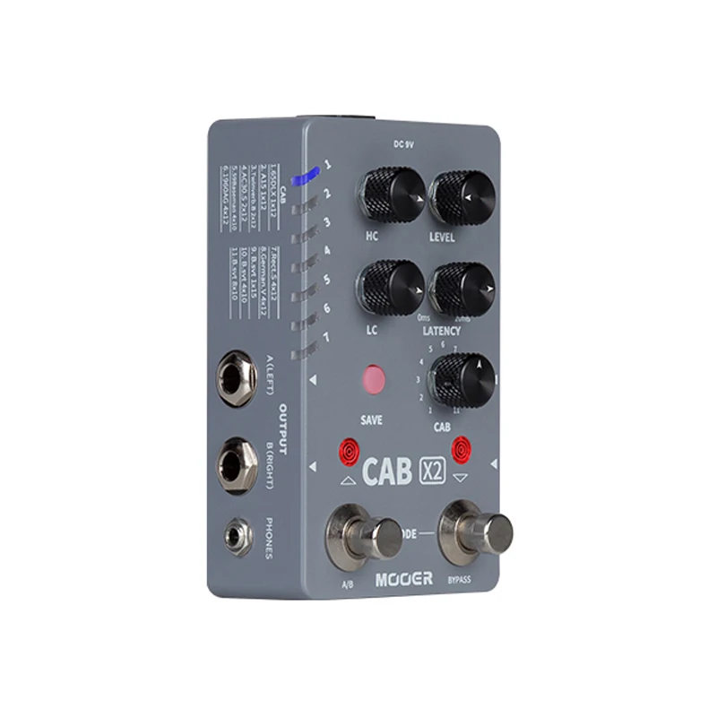 MOOER CAB X2 Guitar Cab Simulation Pedal