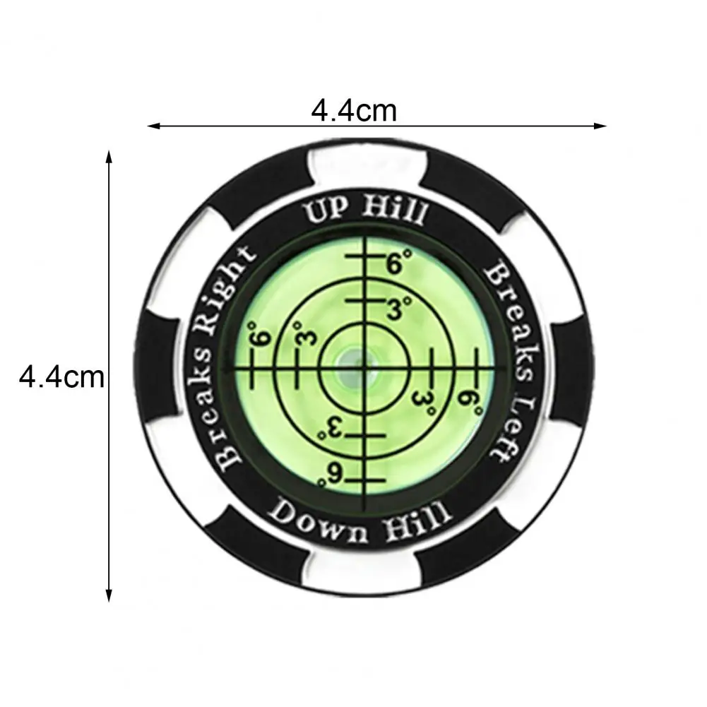 Profissional Golf Ball Marker Clip para homens, colocação precisa, leitura verde, alta precisão Hat Clip para o desempenho