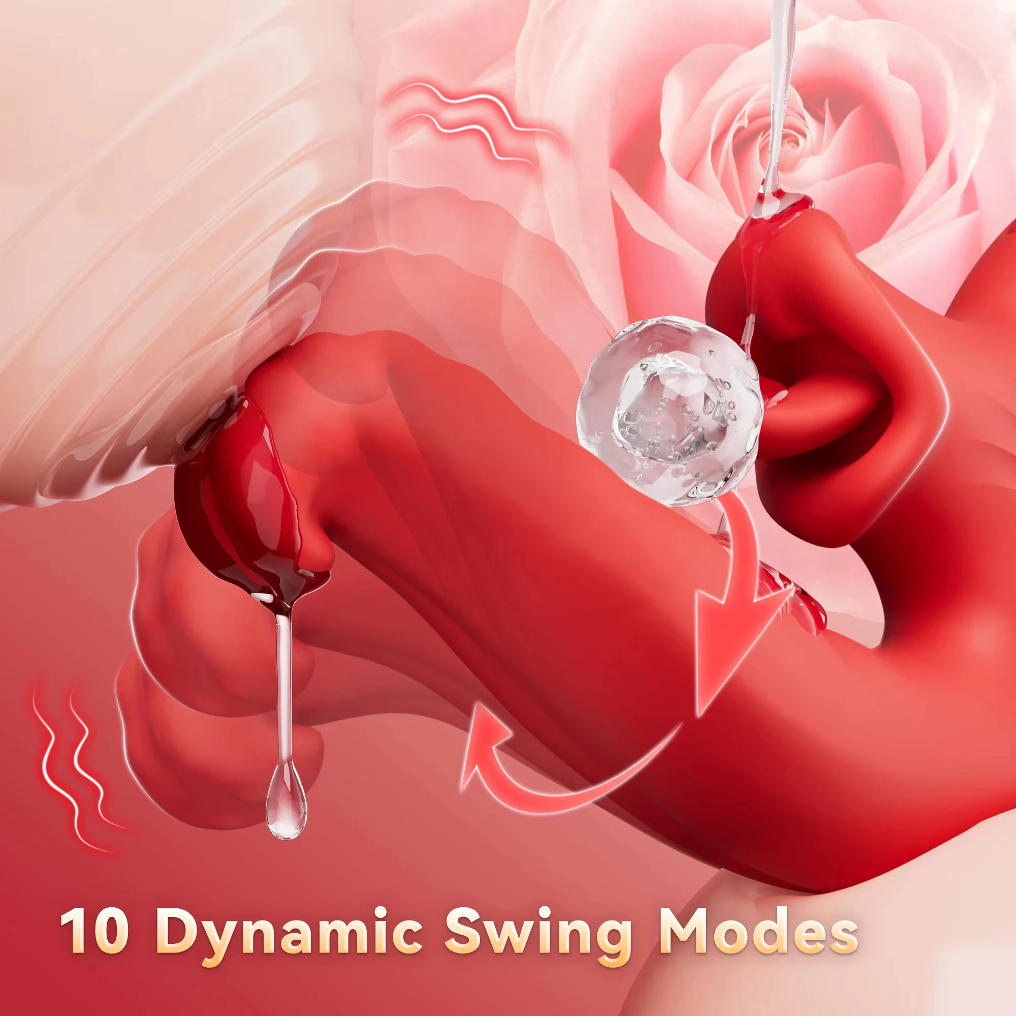 Tongue Vibrator for Women Dildo Vibrators with 10 Rotating Swing & 10 Licking Modes G Spot Clit Stimulator Sex Toys for Couples