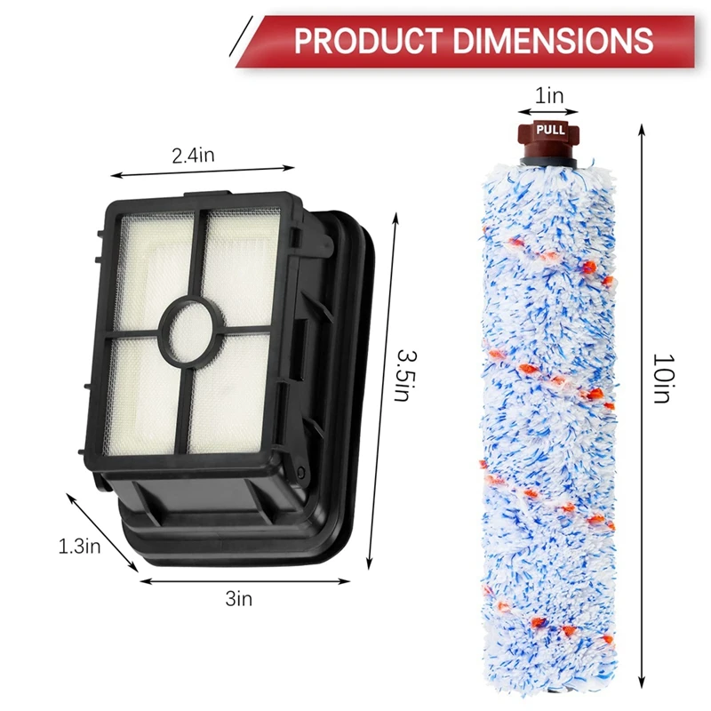 Replacement Parts Roller Brush HEPA Filters Compatible For Bissell 1868 1926 1785 Vacuum Cleaner Accessories