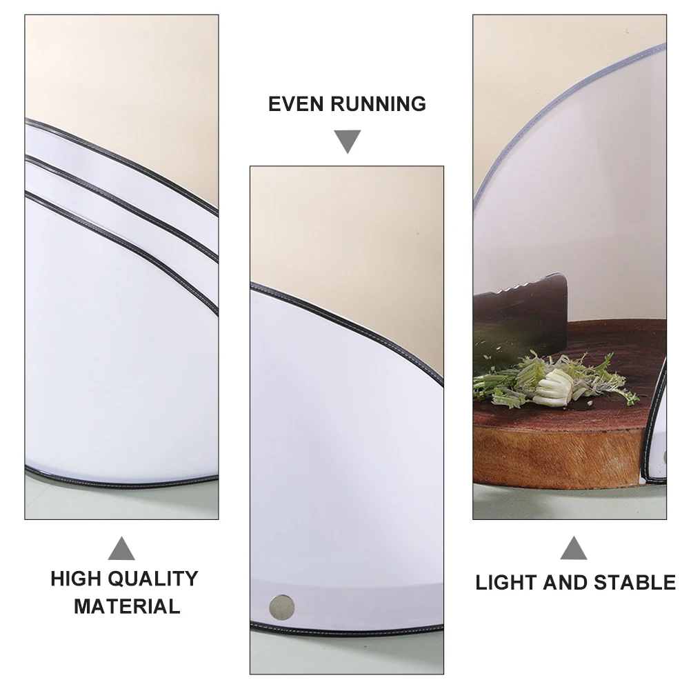 

1 pc Plastic Chopping Board Verge Rollable Foldable Anti-Splash Residue-Proof Non-Deformable Safe Baffle Kitchen Utensil For