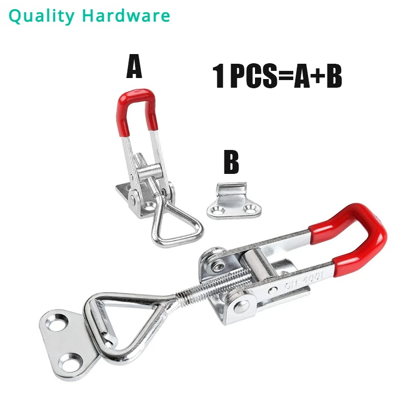 Adjustable Toolbox Case Metal Toggle Latch Catch Clasp Quick Release Clamp Anti-Slip Push Pull Toggle Clamp Tools
