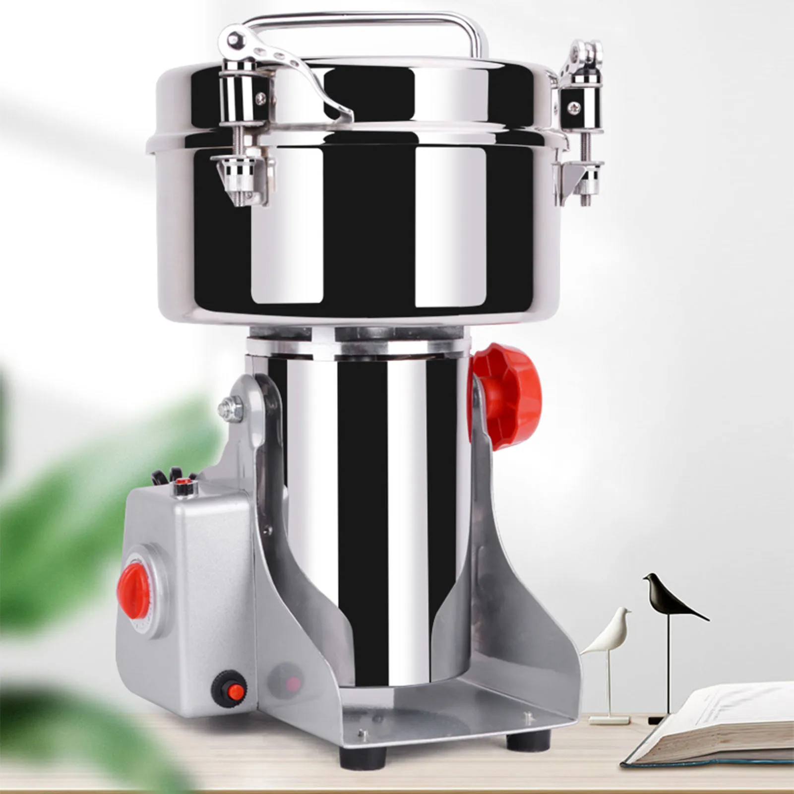 

Electric Bean Grinder High Speed 3000W Easy To Clean Stable Electric Grinding Machine Multi Purpose Swing for Home for Spices