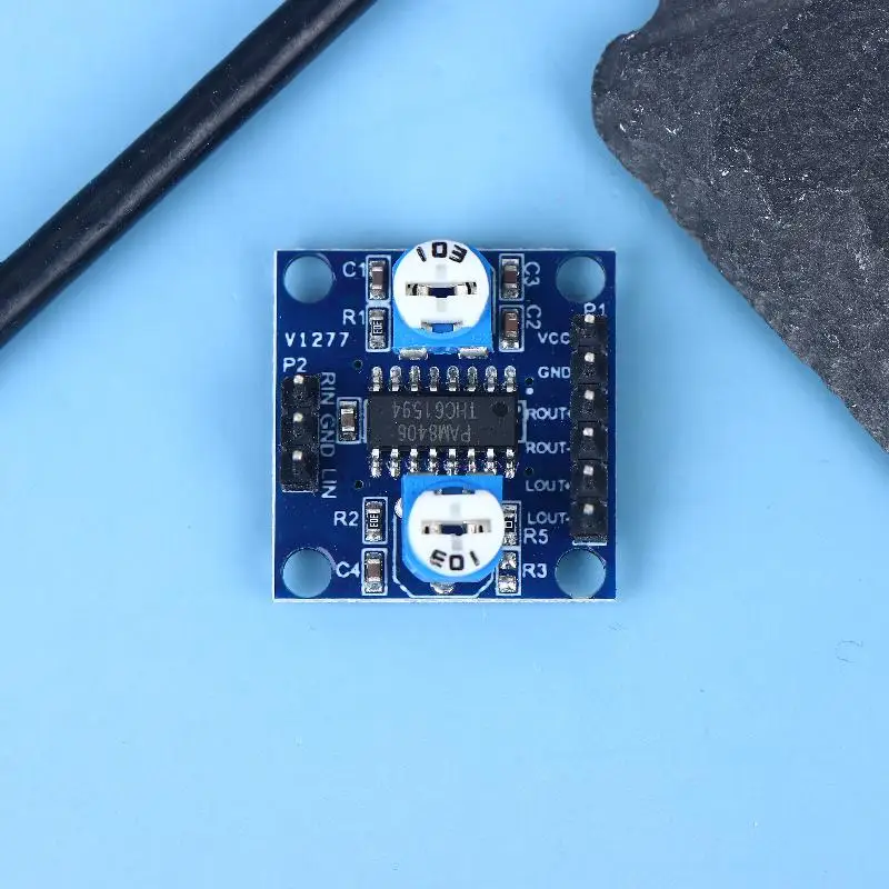 1/3 قطعة 5Wx2 PAM8406 مضخم رقمي وحدة مجلس D مكبر للصوت مجلس ستيريو وحدة صوت مع حجم الجهد #4