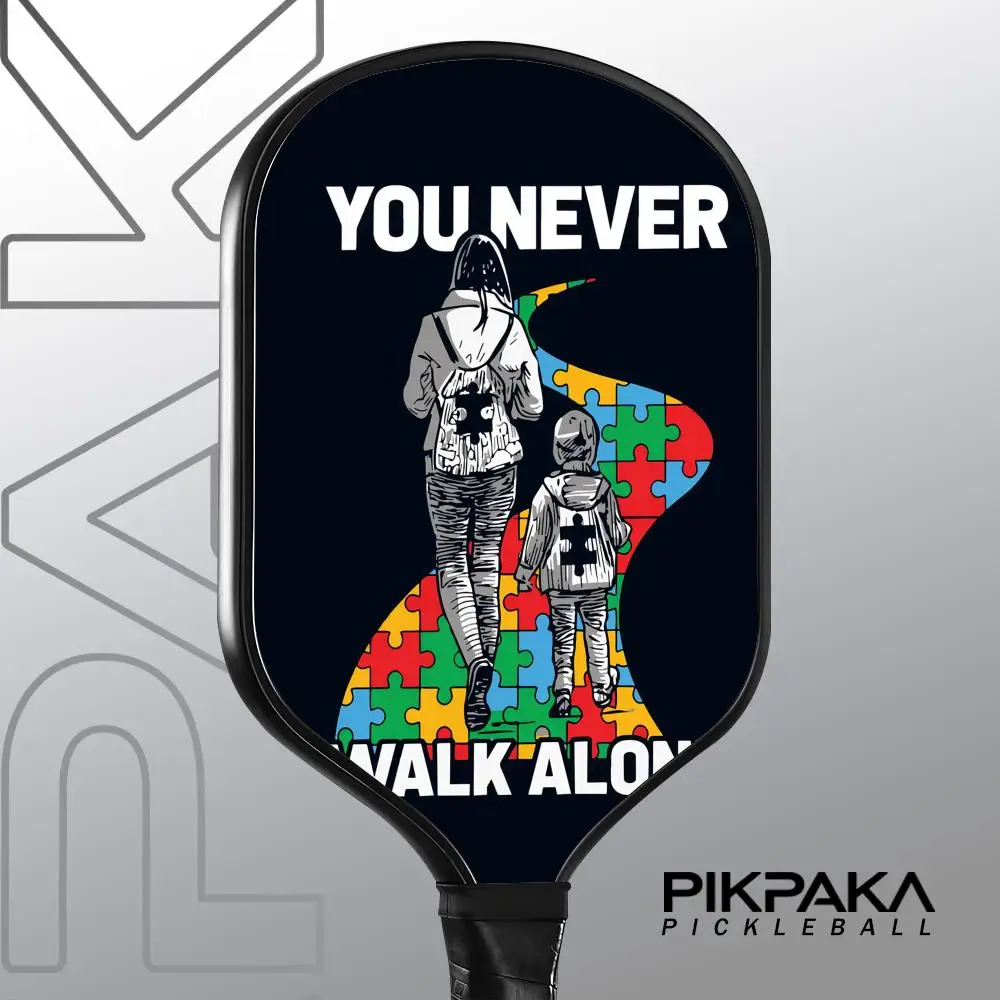 Головоломка с поддержкой аутизма Pickleball Paddle T700, цельный корпус из углеродного волокна, термоформованный сотовый сердечник 16 мм, сумкой и лентой для захвата