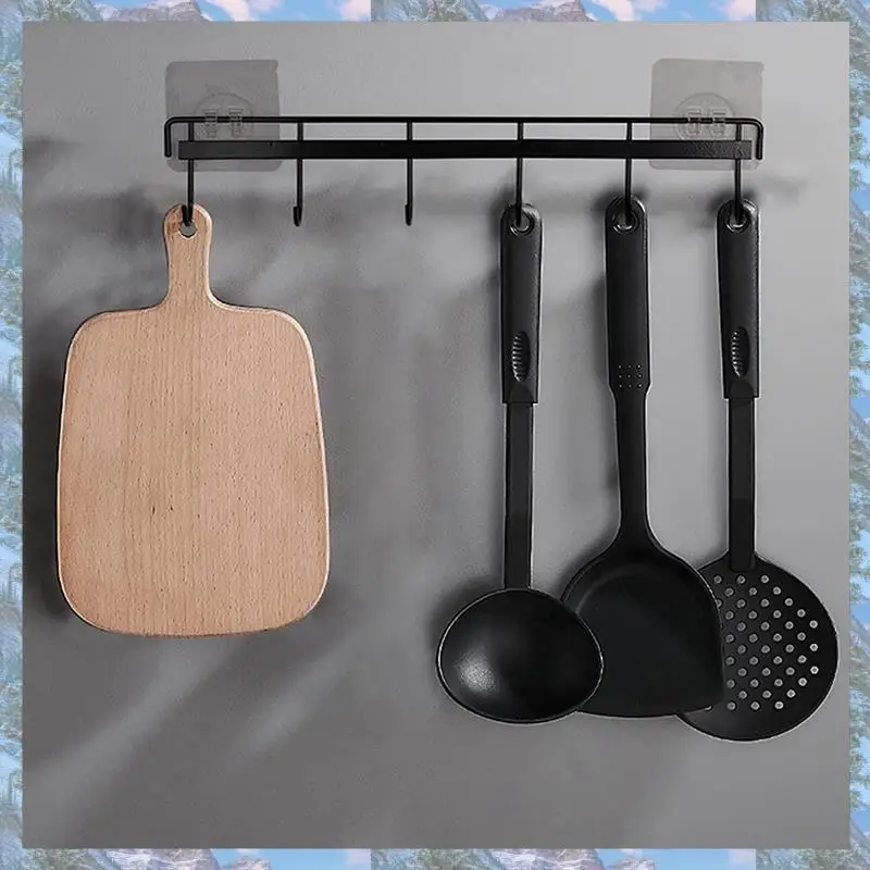

Flash Trend 4X Utensil Hangers With Hooks Wall Utensil Holder Utensil Hooks Wall Mounted Adhesive Wall Hooks Rack For Kitchen