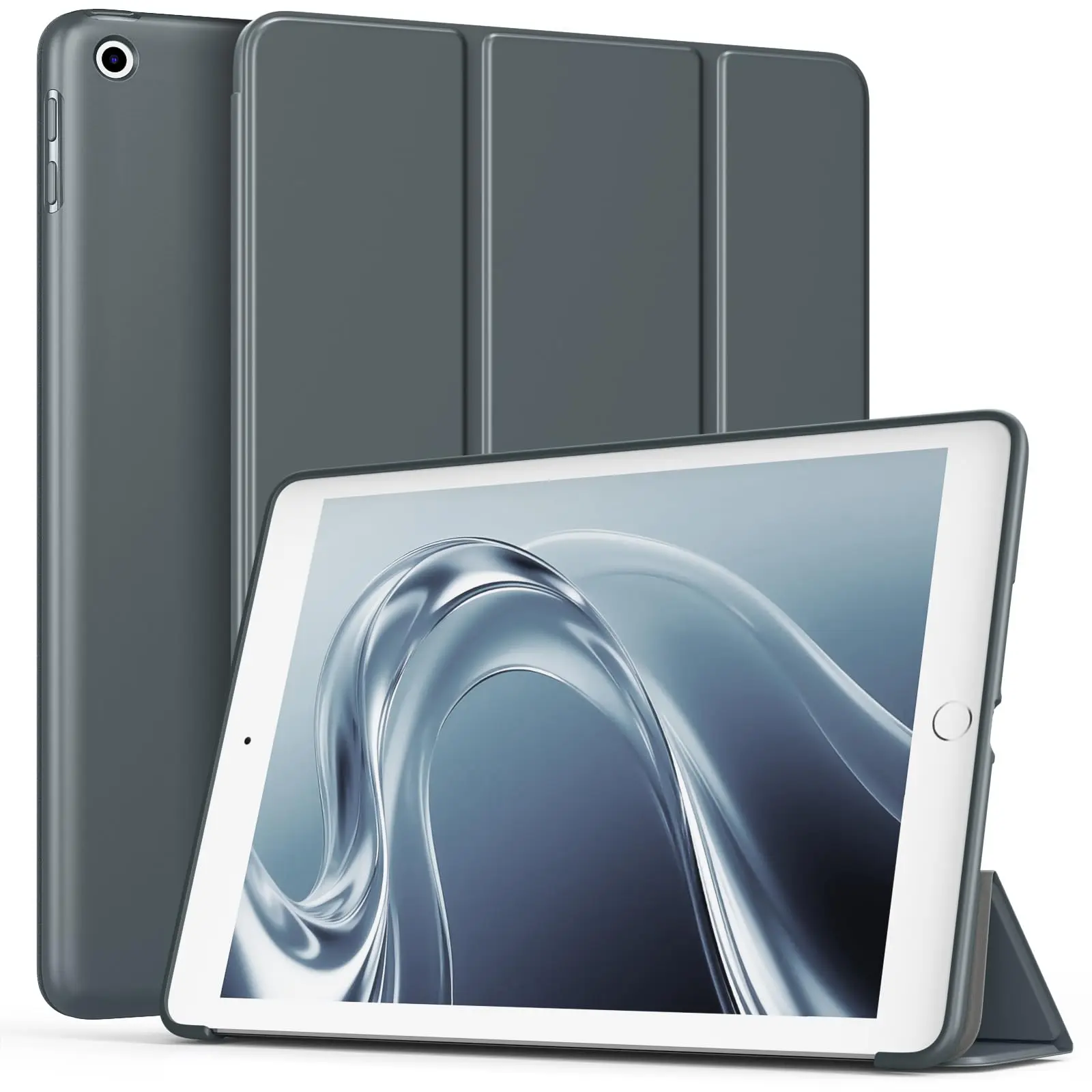 MoKo Case for iPad 6th/5th Gen 2018/2017 Trifold Stand Translucent Protective Cover For iPad 9.7 inch Support Auto Sleep/Wake