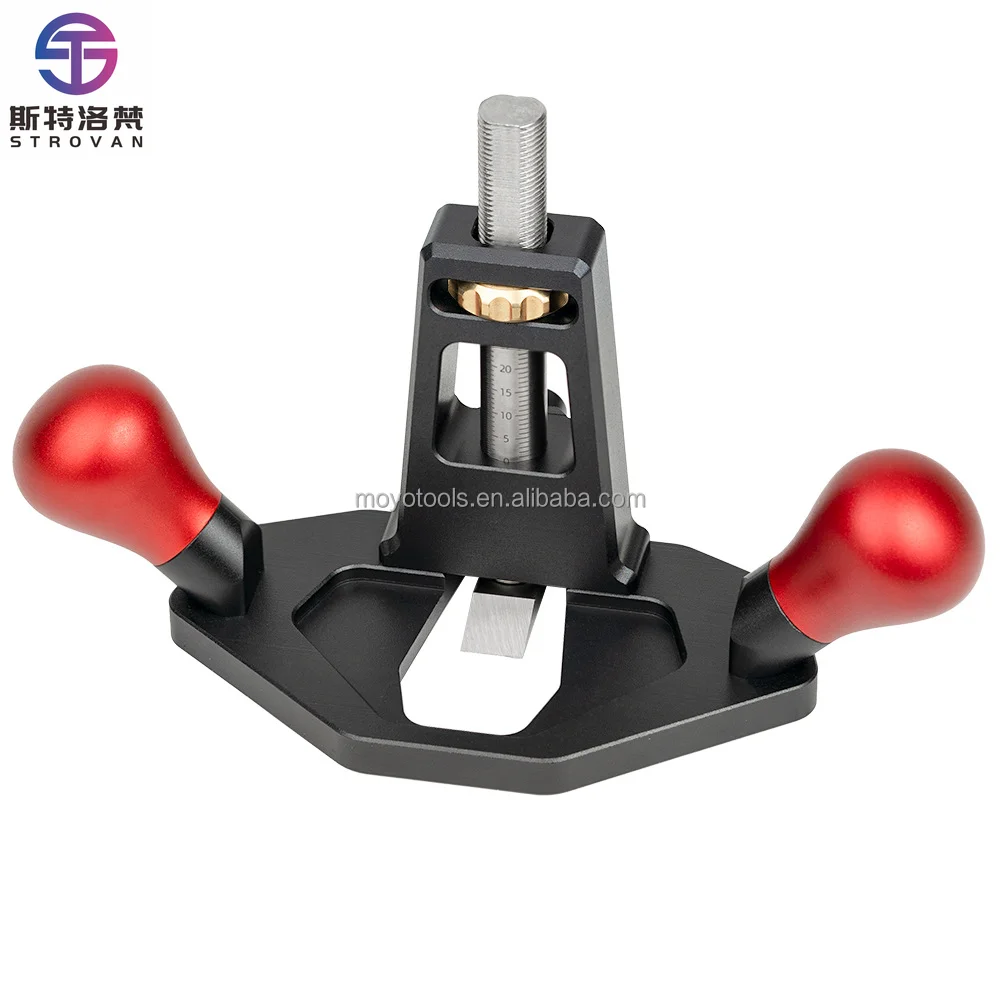 

Router Plane Convenient Depth Adjusting Screw Nut Handheld Router Planer for Right Angle Tenon Shoulder Trimming Groove Slotting