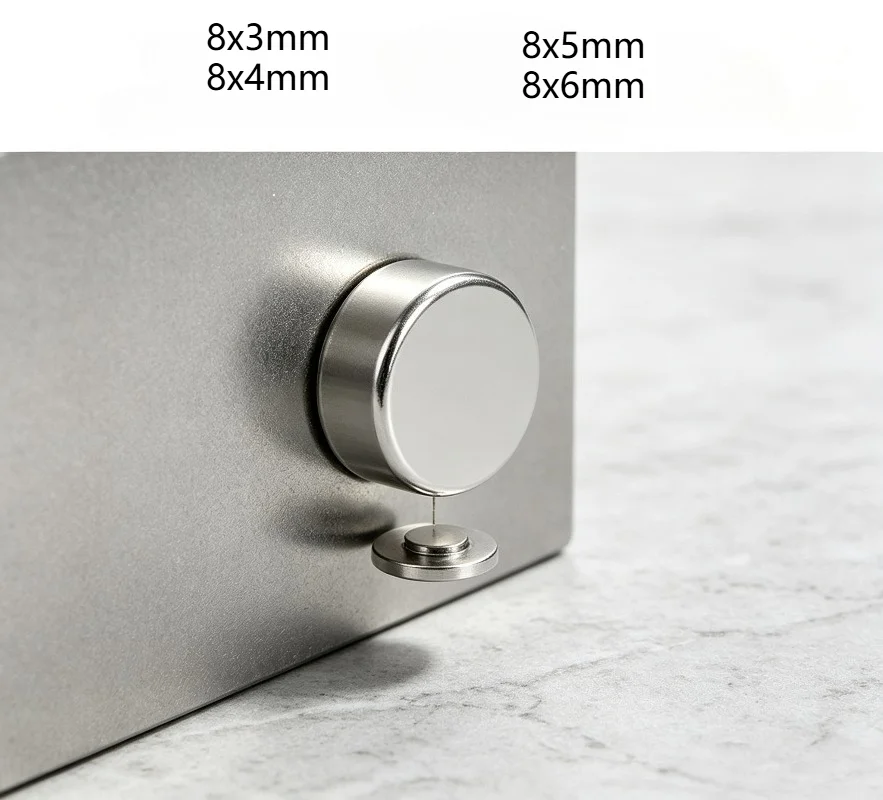 8x3mm 8x4mm 8x5mm 8x6mm N35 Neodymium Disc Magnet Permanent NdFeB Round Magnets for DIY Crafts Industry 8*3mm 8*4mm 8*5mm 8*6mm