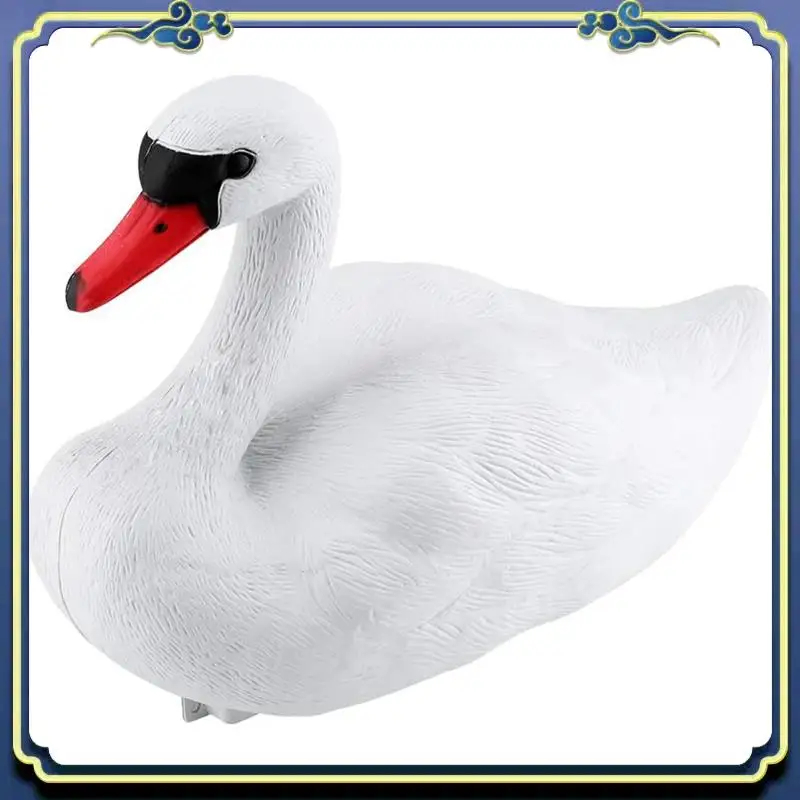 Swan Decoys, Floating Plastic Swan, White Swan Statue Decoration Pet Decoys, Simulation Swan Decoys, White Swan Statue Eco-Frien