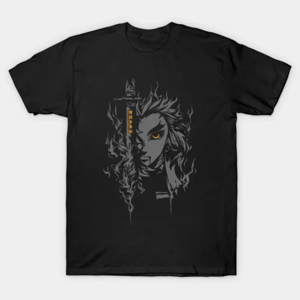 

Demon Slayer Daring Duels Animation Derivatives Kamado Tanjirou Printing T-shirt Men's 2025 Summer Fashion Oversized Streetwear