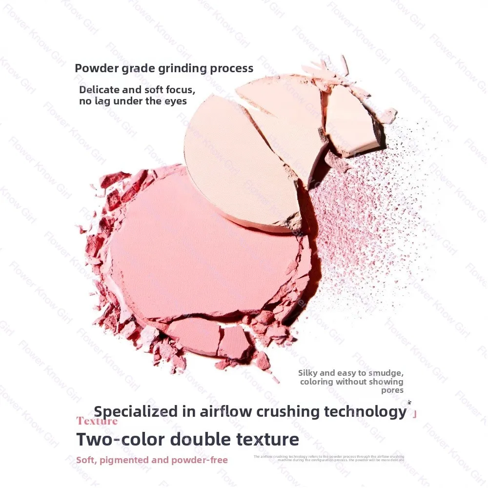 Judydoll Blush bicolore Viola Rosa Espansione Naturale Illumina il tono della pelle Tavolozza per trucco ombretto impermeabile a lunga durata