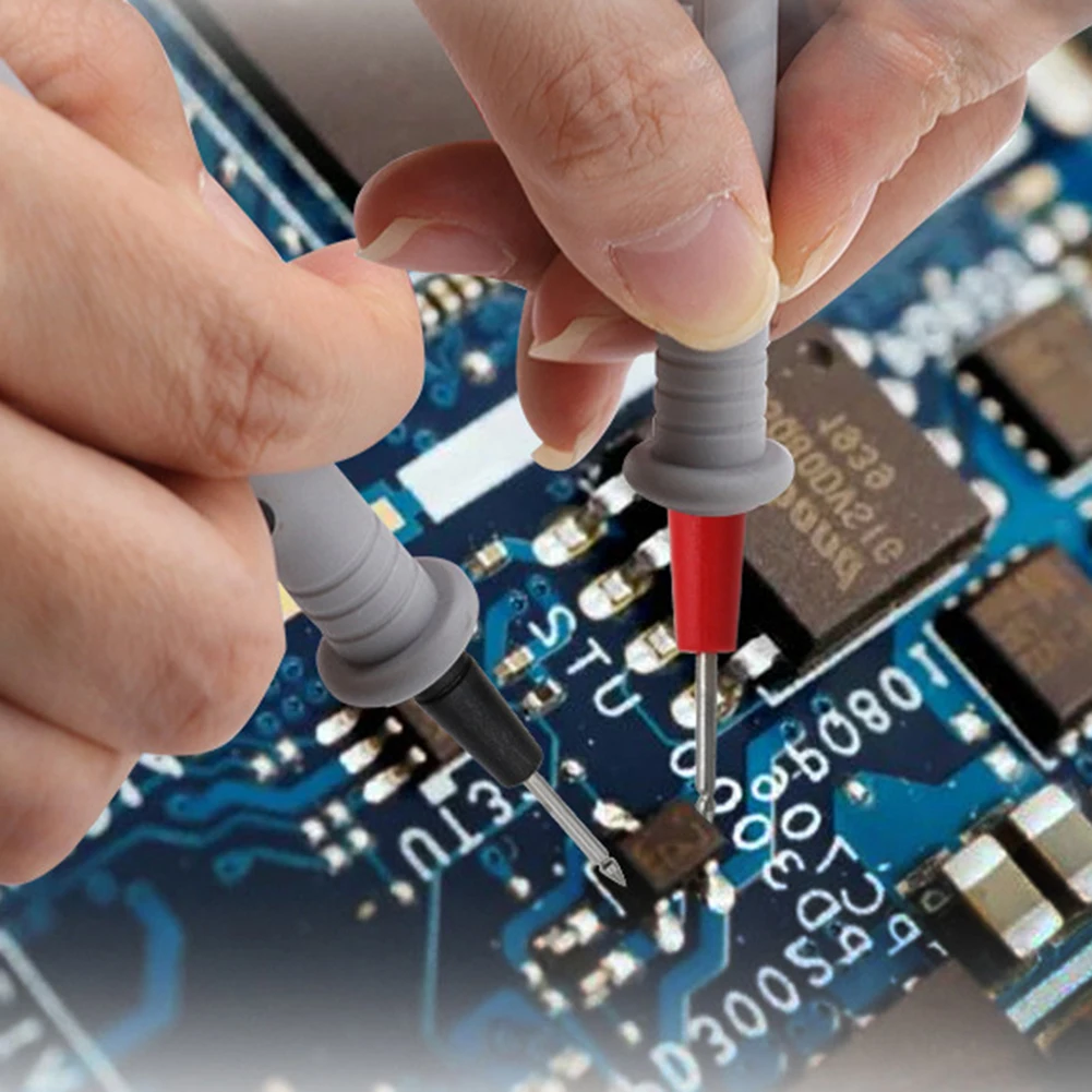 Electrical Test Line Test Cable Connector Red Black 90cm Test Probe Connector Red Black Color Electronic Devices