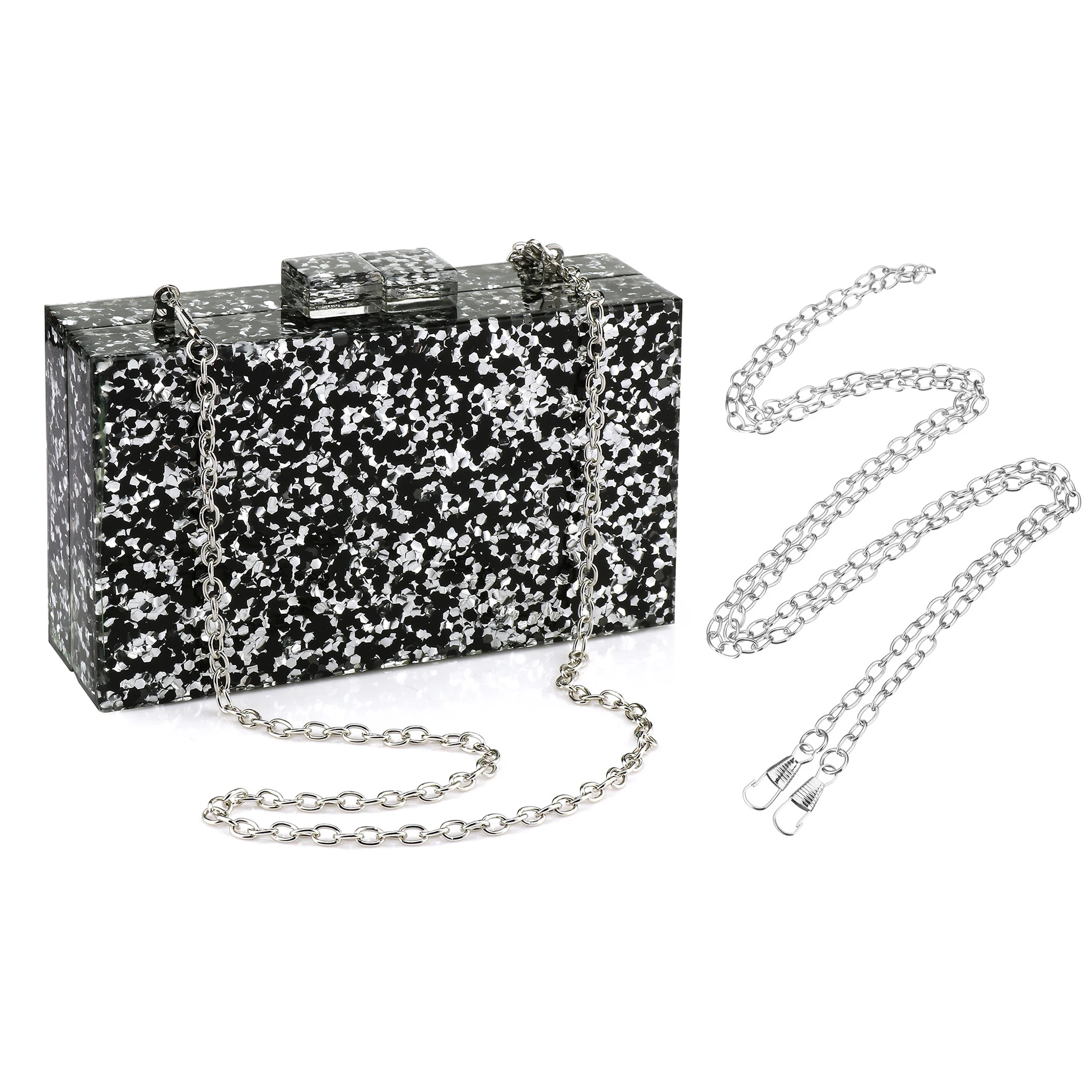 2025 New Fashion Bridal Handbags Marble Luxury Acrylic Clutch Woman Mobile Phone Bag For Women Evening Handbags Crossbody Bags