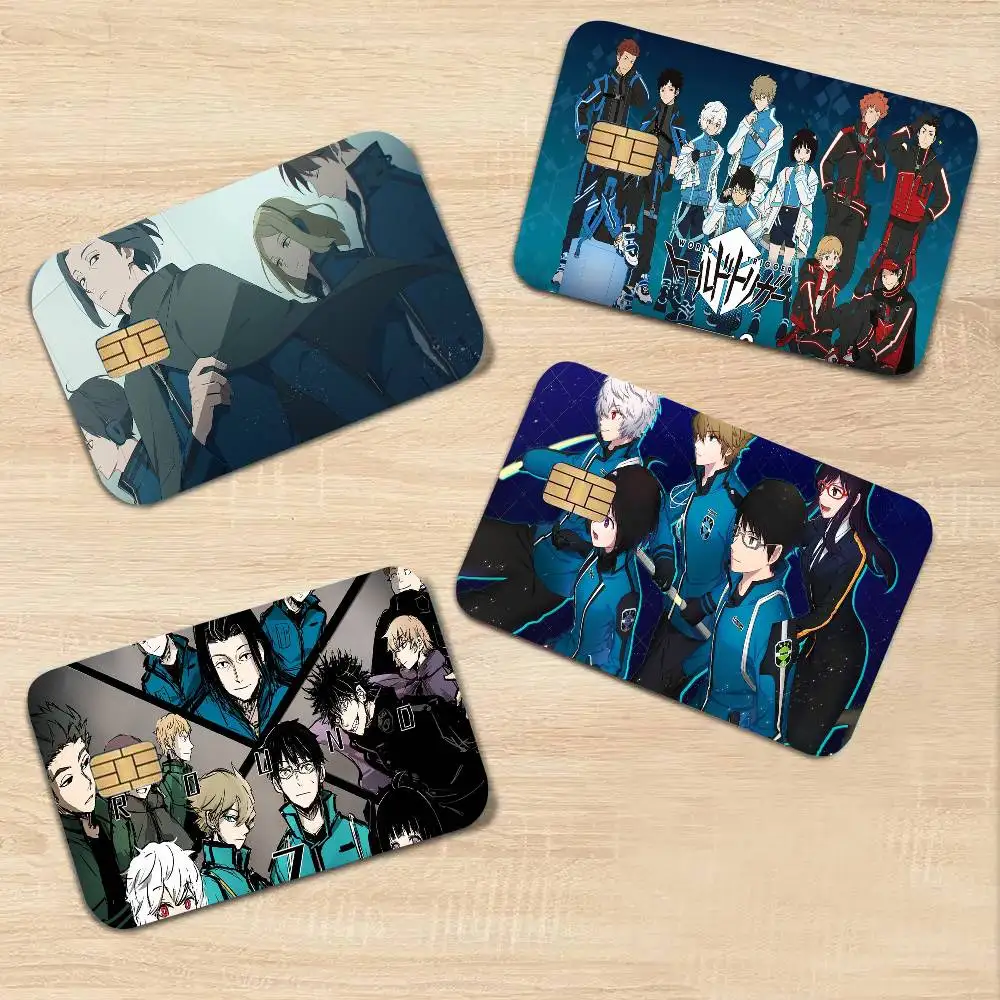 Science Fiction Hot Blooded Animation W-World T-Trigger Art Print Credit Card Skin Waterproof PVC Bank Card Decal
