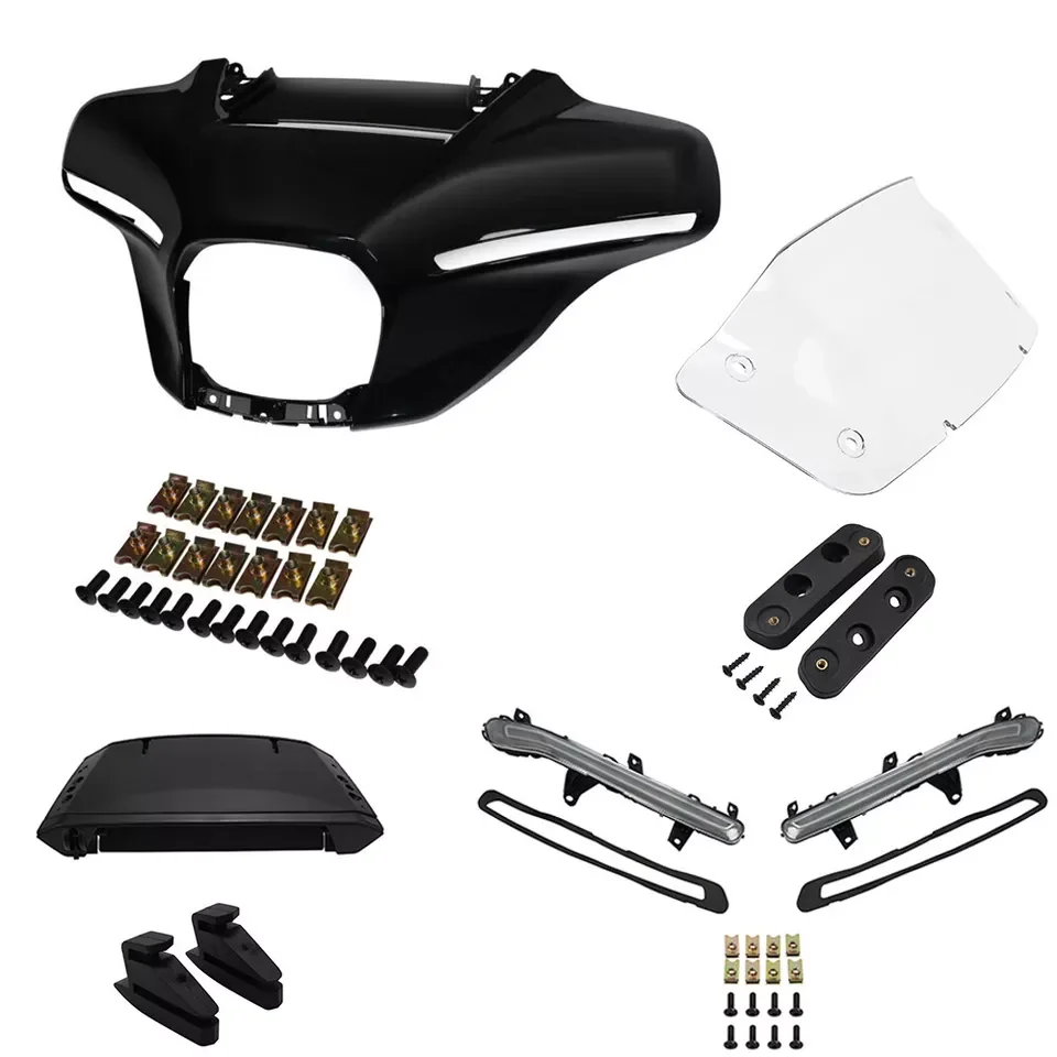 Front Outer Fairing & Windshield Turn Light Fit For Harley CVO Street Glide FLHXSE 2023 2024 or Street Glide FLHX 2024