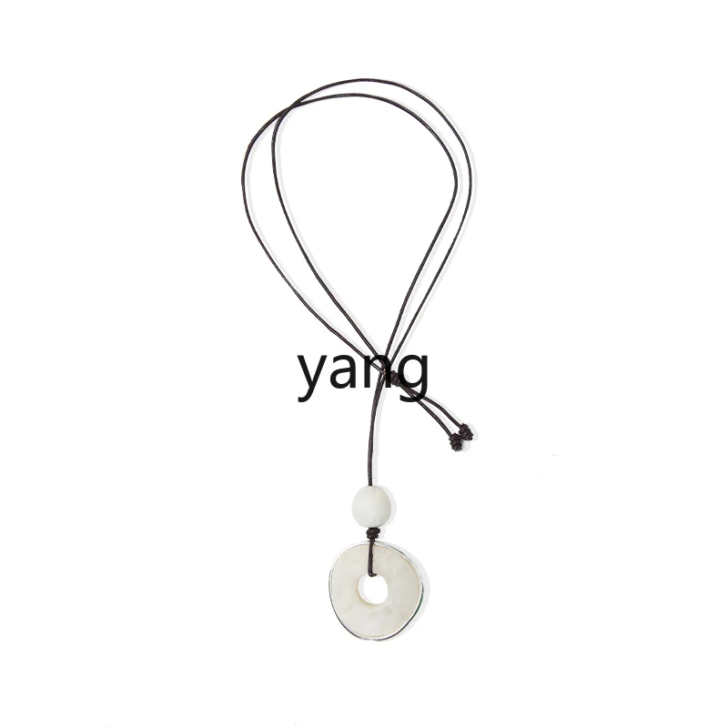 

LMM chalk necklace sweater chain atmospheric high-end high-end long pendant pendant