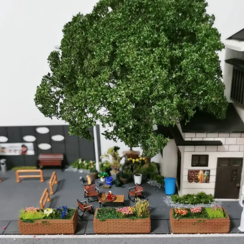 

Diorama 1/64 Flower Stand Model City Street Railroad Layout Scene Display Props